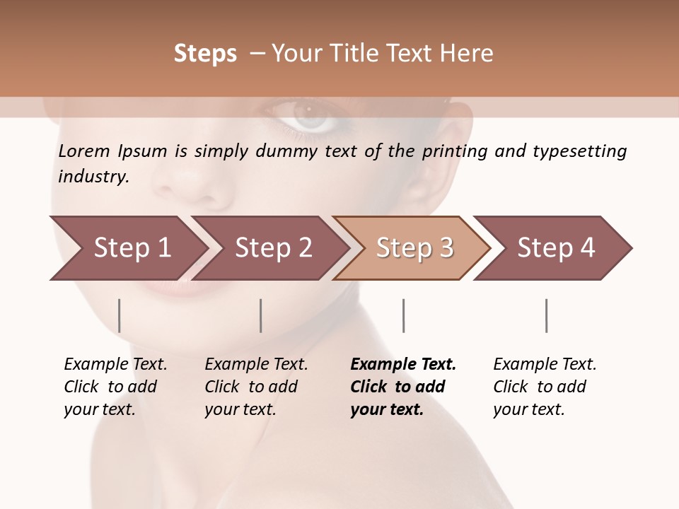 Person Skin Posing PowerPoint Template