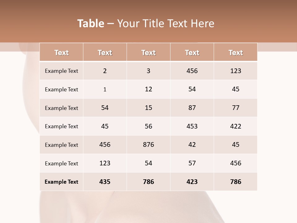 Person Skin Posing PowerPoint Template