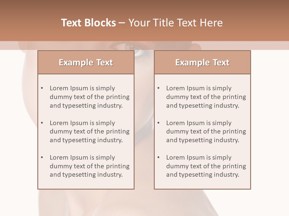 Person Skin Posing PowerPoint Template