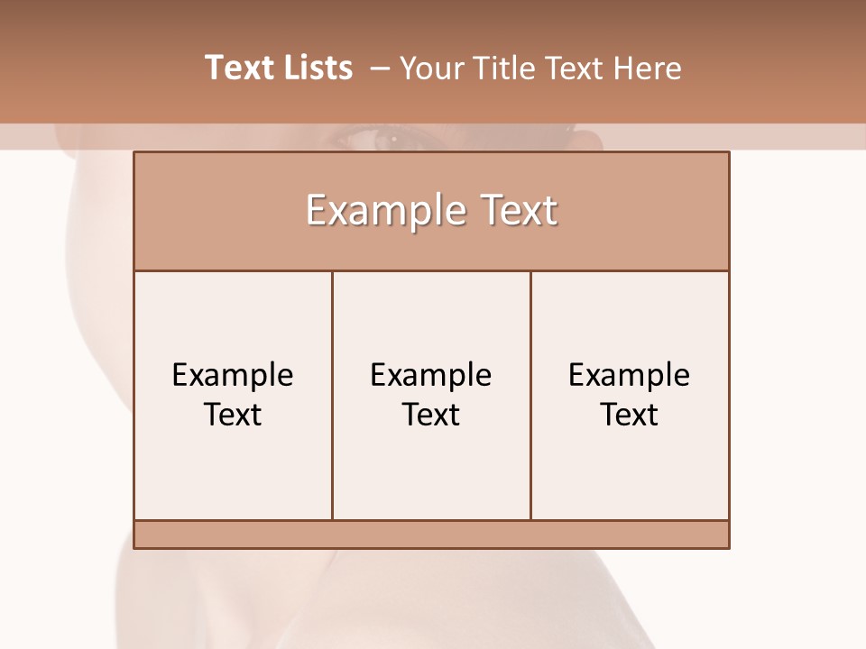 Person Skin Posing PowerPoint Template