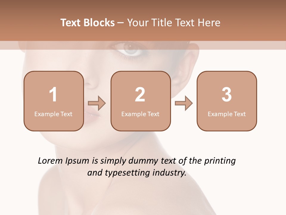 Person Skin Posing PowerPoint Template