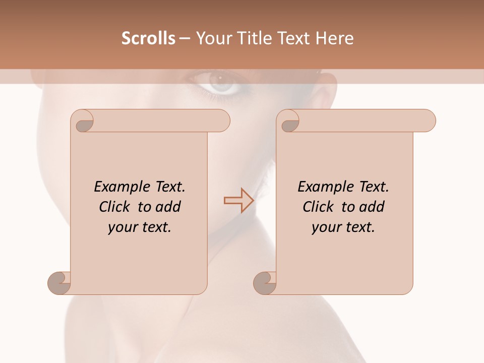 Person Skin Posing PowerPoint Template