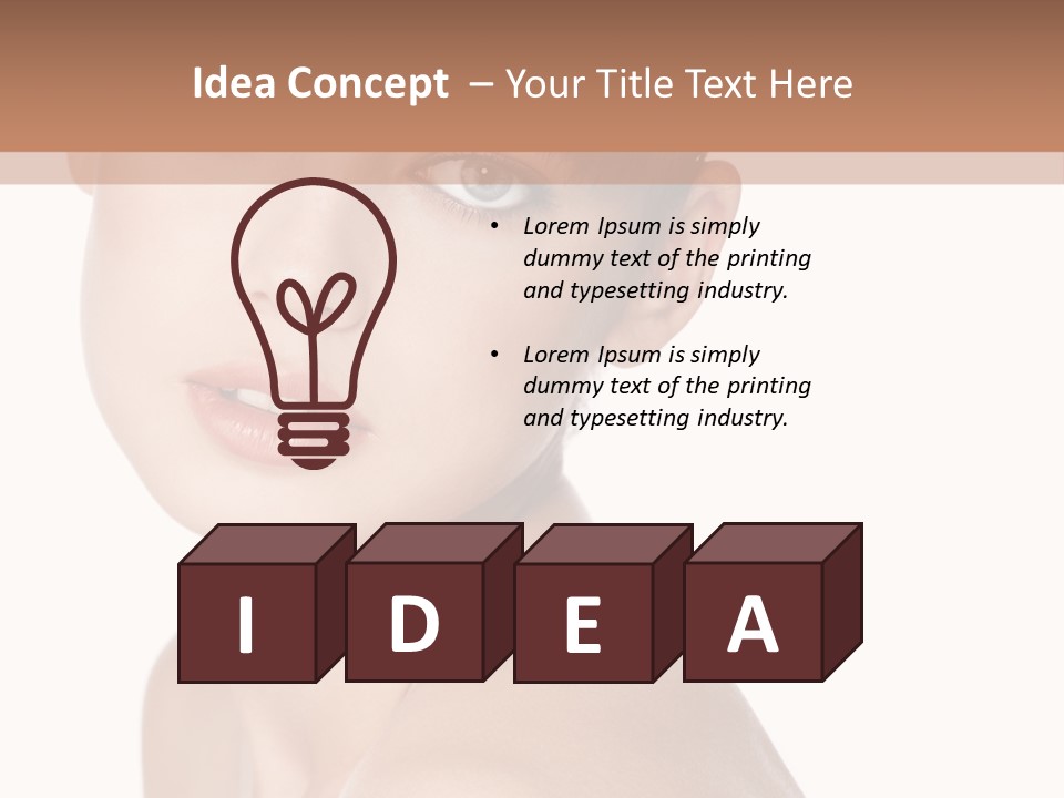 Person Skin Posing PowerPoint Template