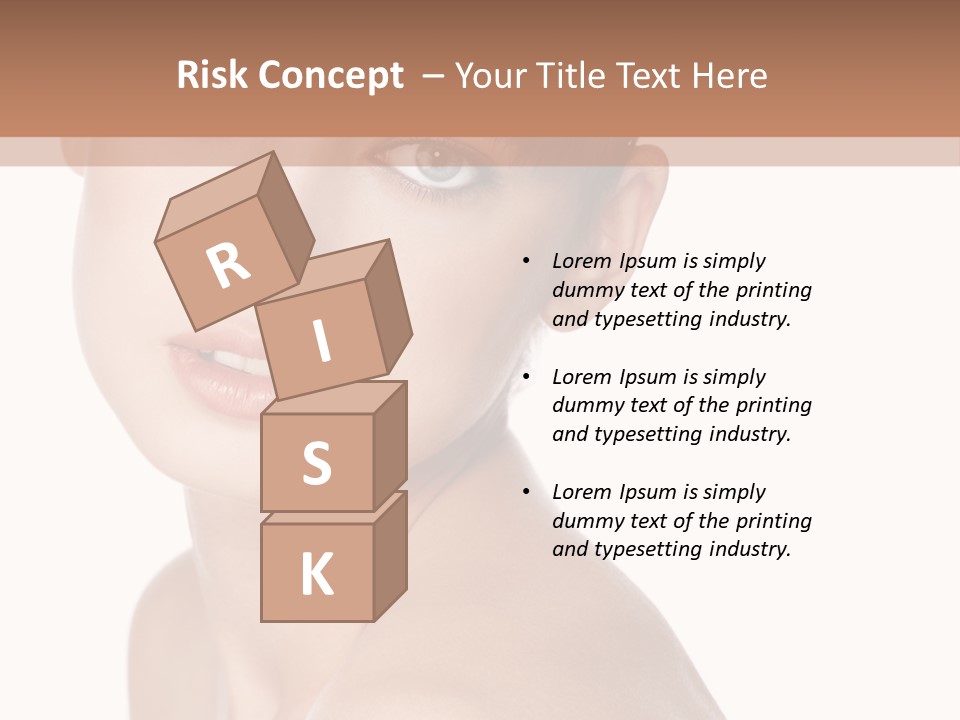 Person Skin Posing PowerPoint Template