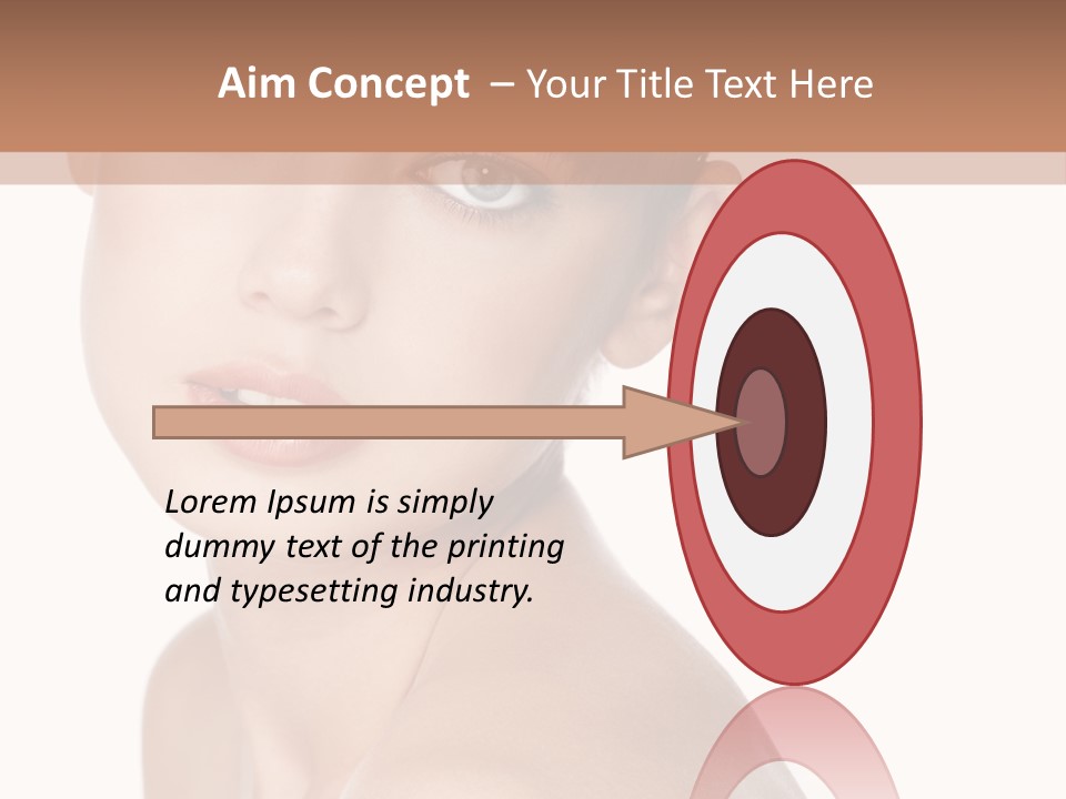 Person Skin Posing PowerPoint Template