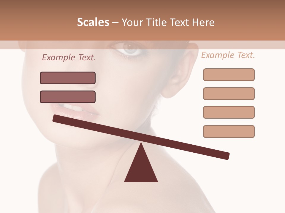 Person Skin Posing PowerPoint Template