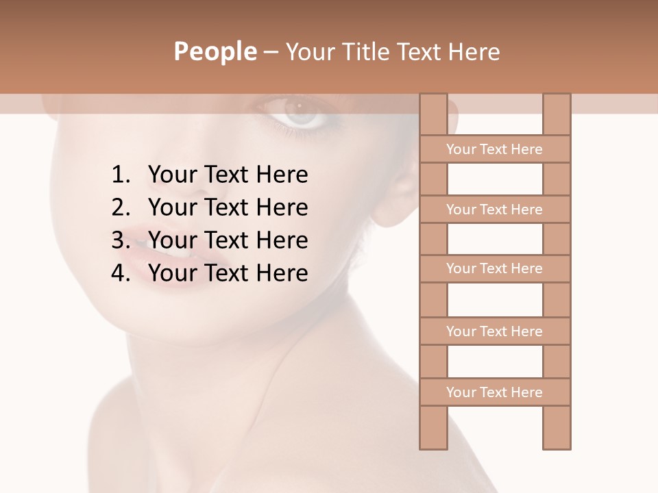 Person Skin Posing PowerPoint Template