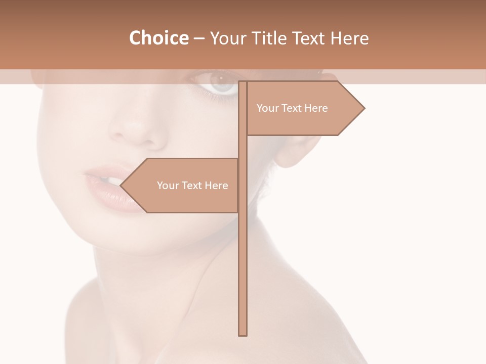 Person Skin Posing PowerPoint Template