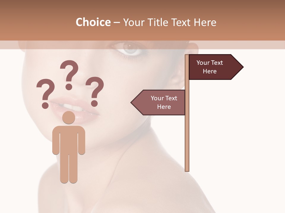 Person Skin Posing PowerPoint Template