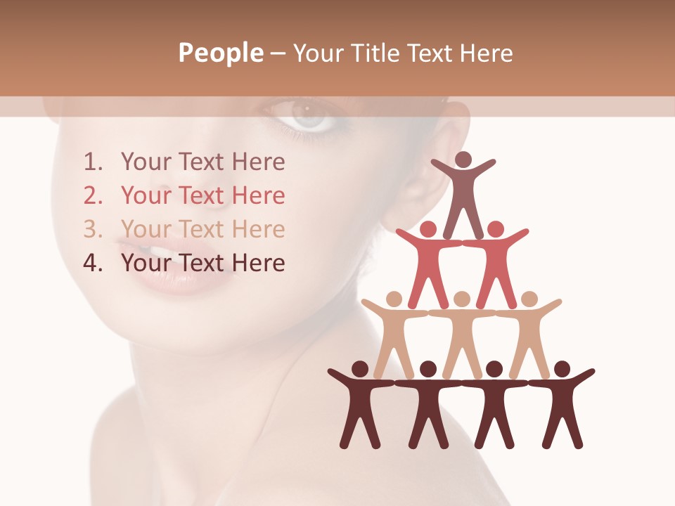 Person Skin Posing PowerPoint Template