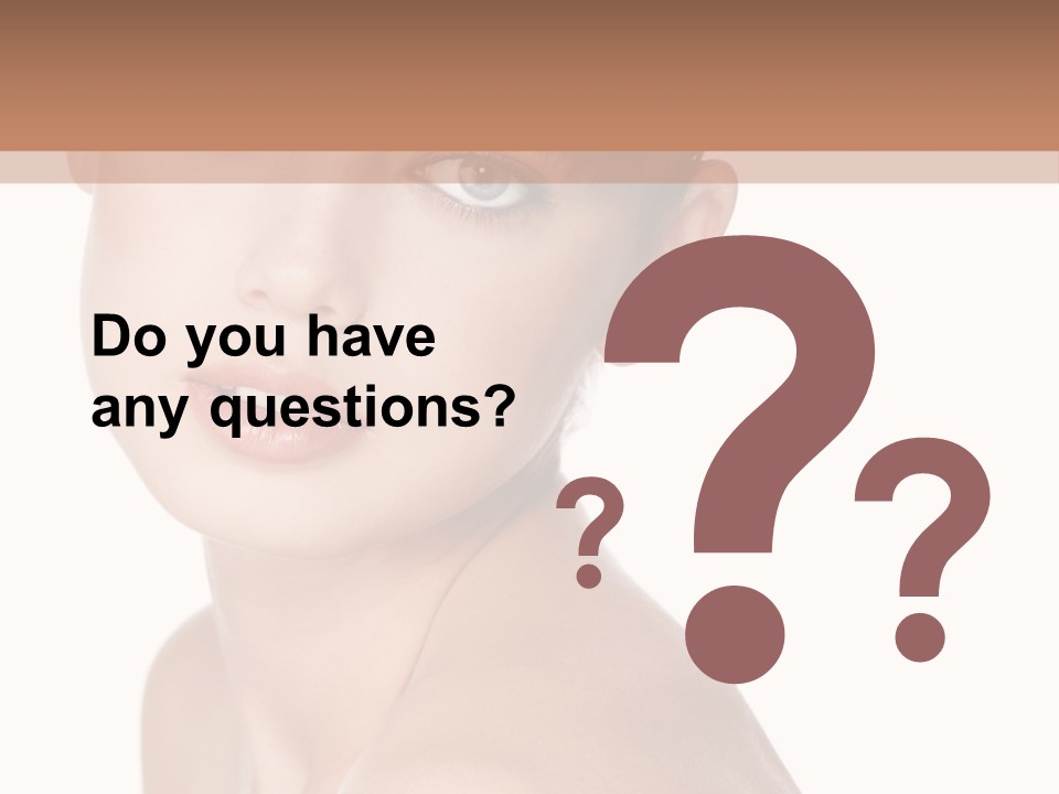 Person Skin Posing PowerPoint Template