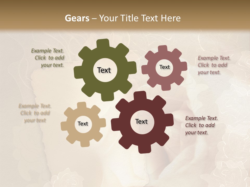 Birthday Scrapbook Art PowerPoint Template