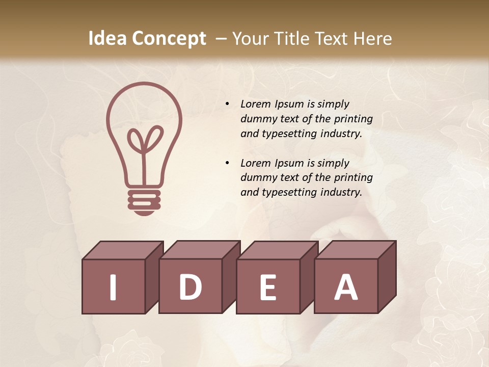 Birthday Scrapbook Art PowerPoint Template