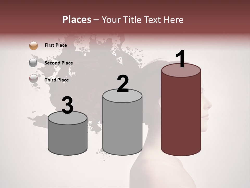 Water Caucasian Liquid PowerPoint Template