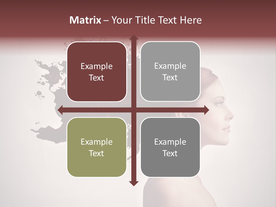 Water Caucasian Liquid PowerPoint Template