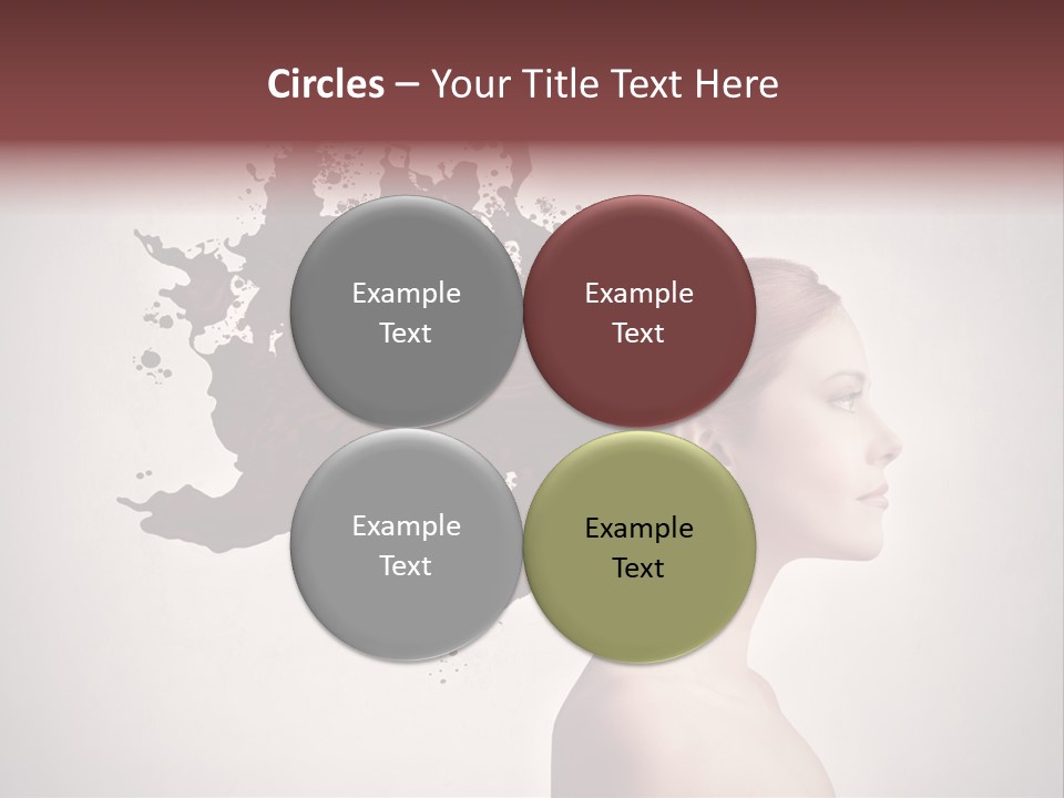 Water Caucasian Liquid PowerPoint Template