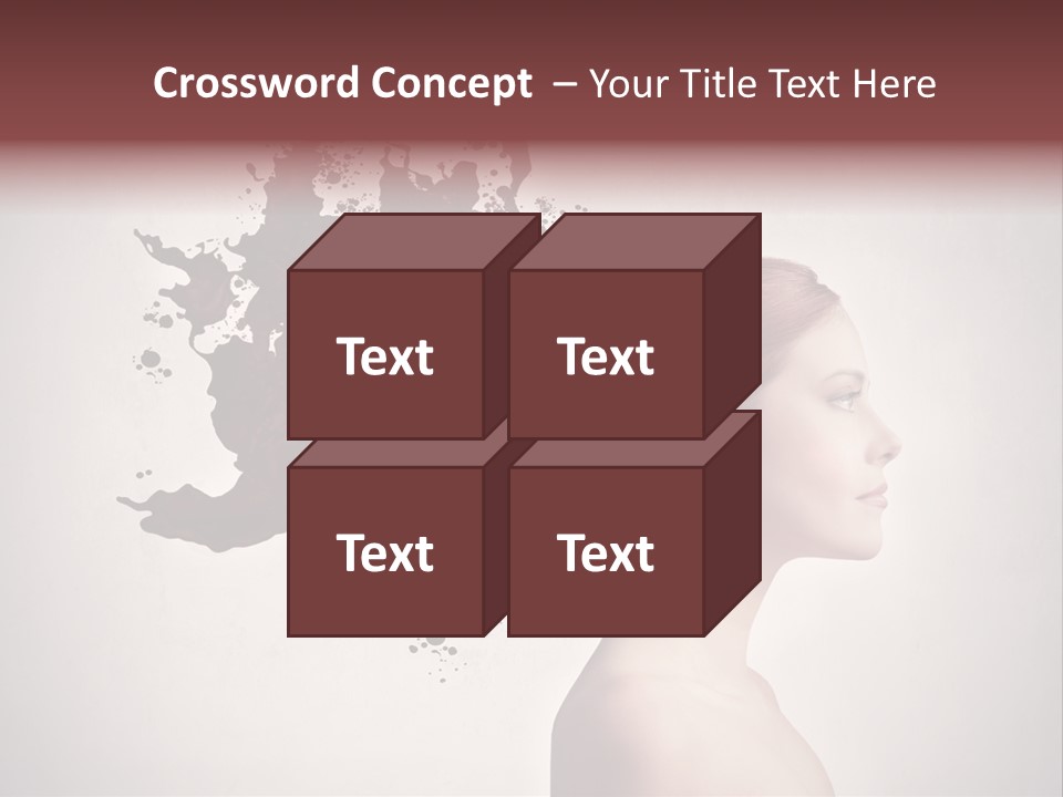 Water Caucasian Liquid PowerPoint Template