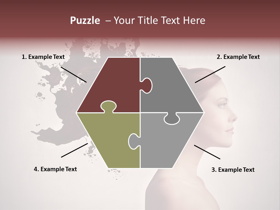 Water Caucasian Liquid PowerPoint Template