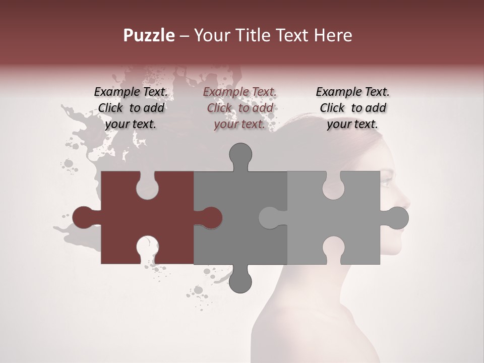 Water Caucasian Liquid PowerPoint Template