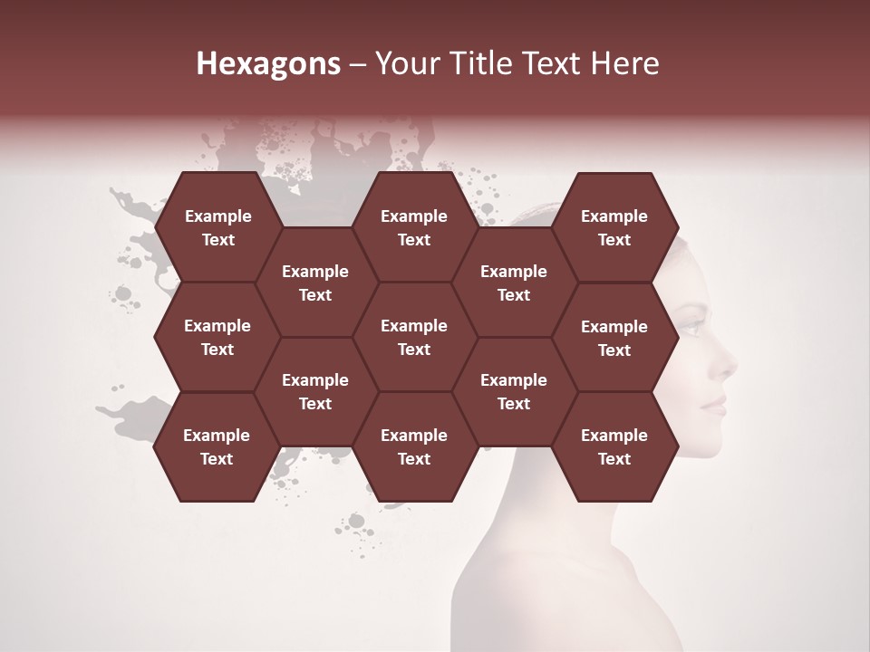 Water Caucasian Liquid PowerPoint Template