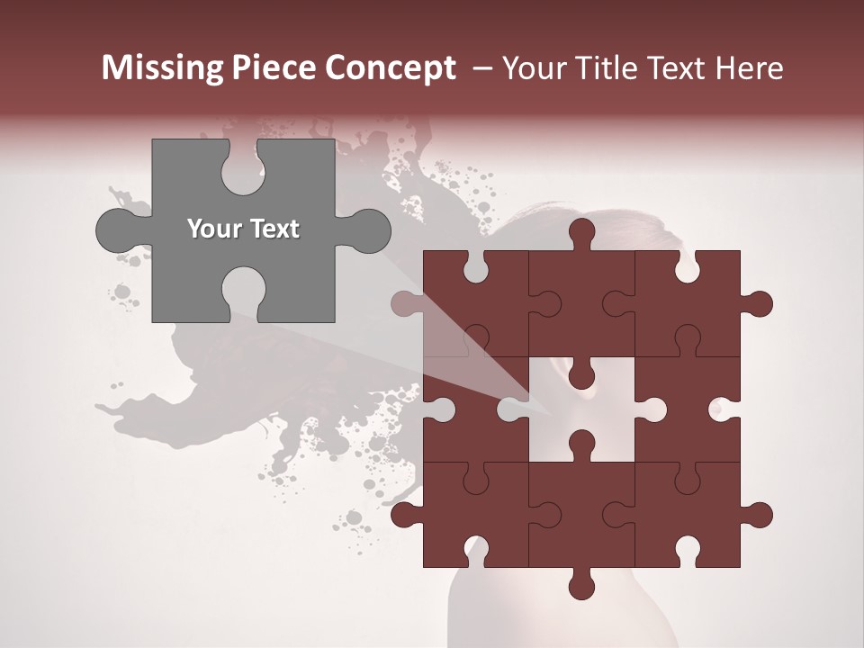 Water Caucasian Liquid PowerPoint Template