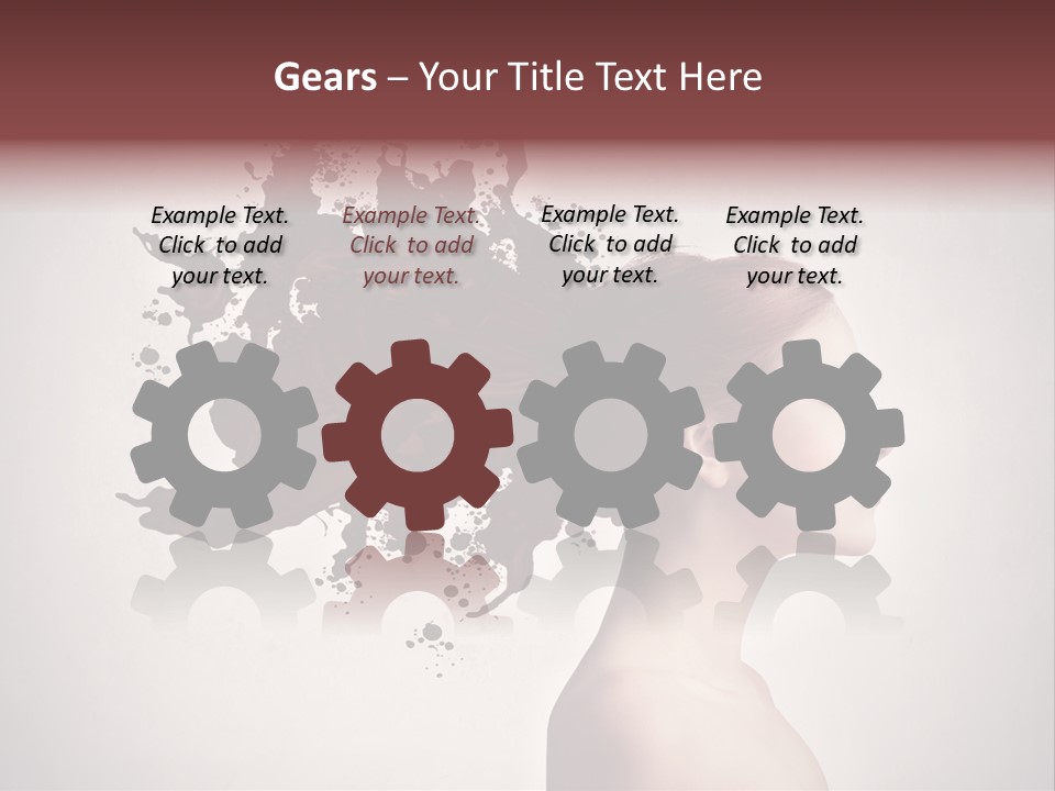 Water Caucasian Liquid PowerPoint Template