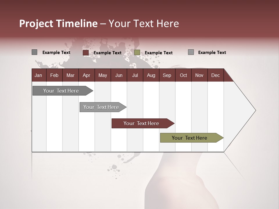 Water Caucasian Liquid PowerPoint Template