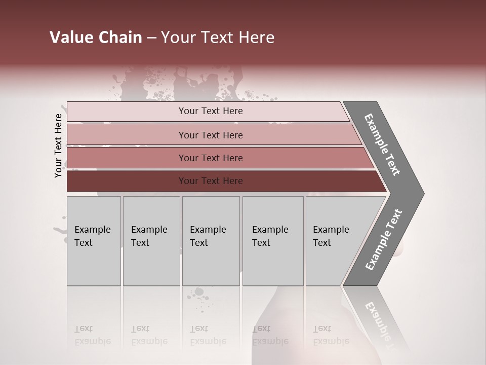 Water Caucasian Liquid PowerPoint Template