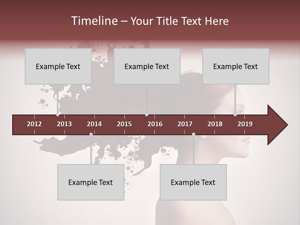 Water Caucasian Liquid PowerPoint Template