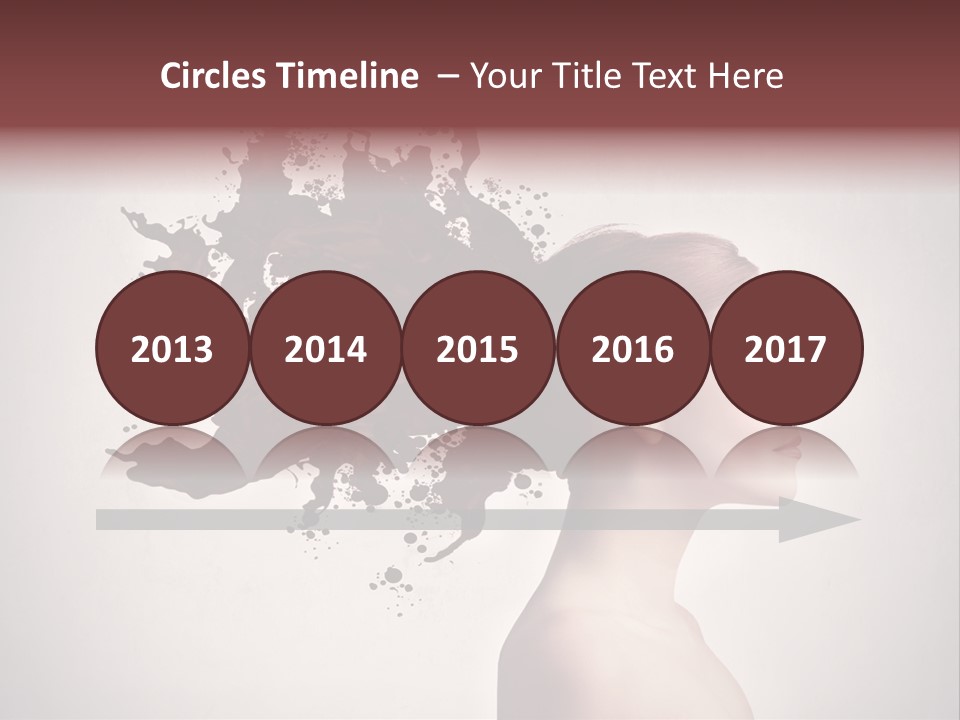 Water Caucasian Liquid PowerPoint Template