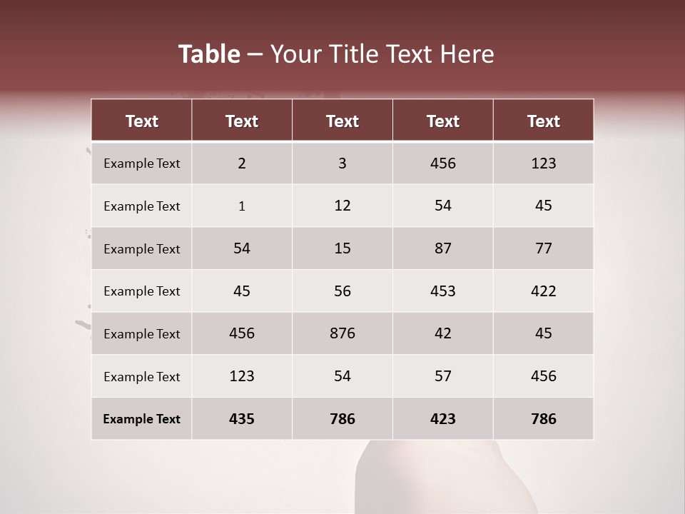 Water Caucasian Liquid PowerPoint Template