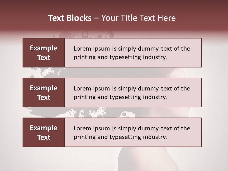 Water Caucasian Liquid PowerPoint Template