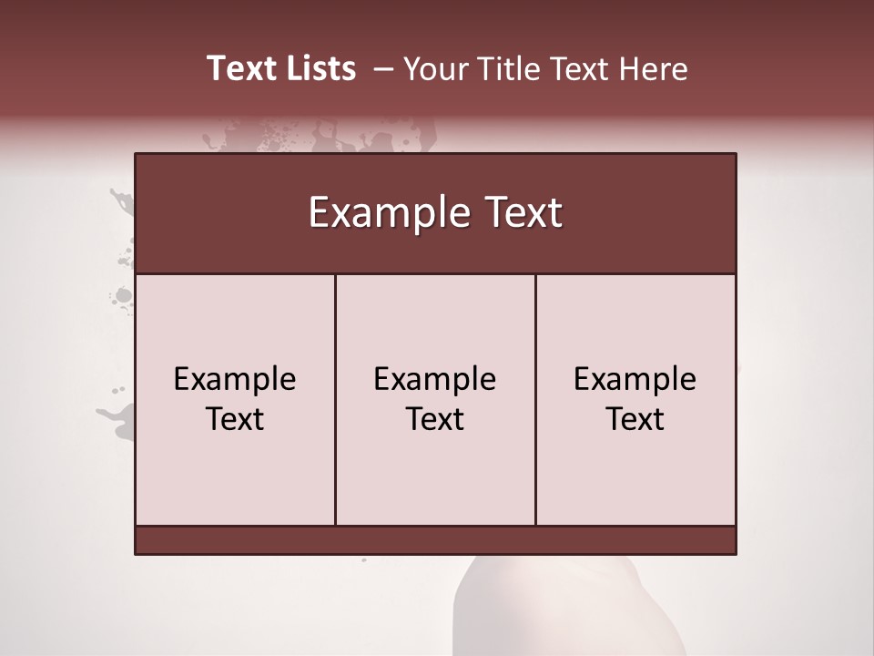 Water Caucasian Liquid PowerPoint Template