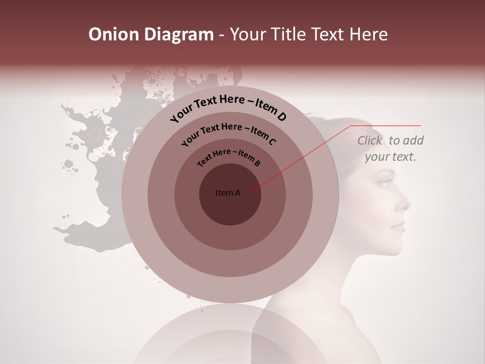 Water Caucasian Liquid PowerPoint Template