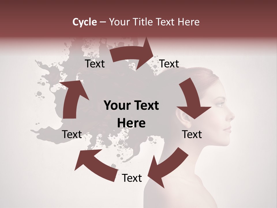 Water Caucasian Liquid PowerPoint Template