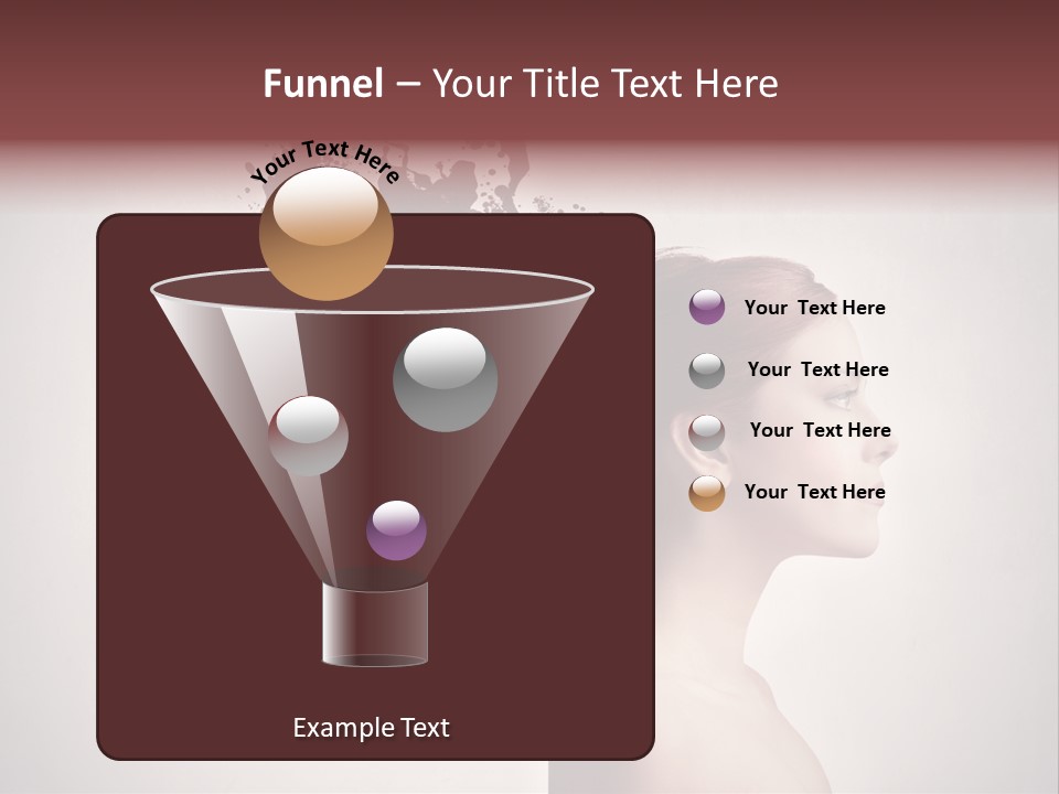 Water Caucasian Liquid PowerPoint Template