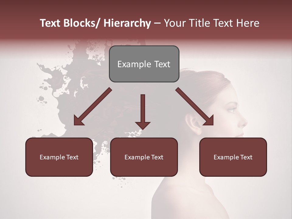 Water Caucasian Liquid PowerPoint Template