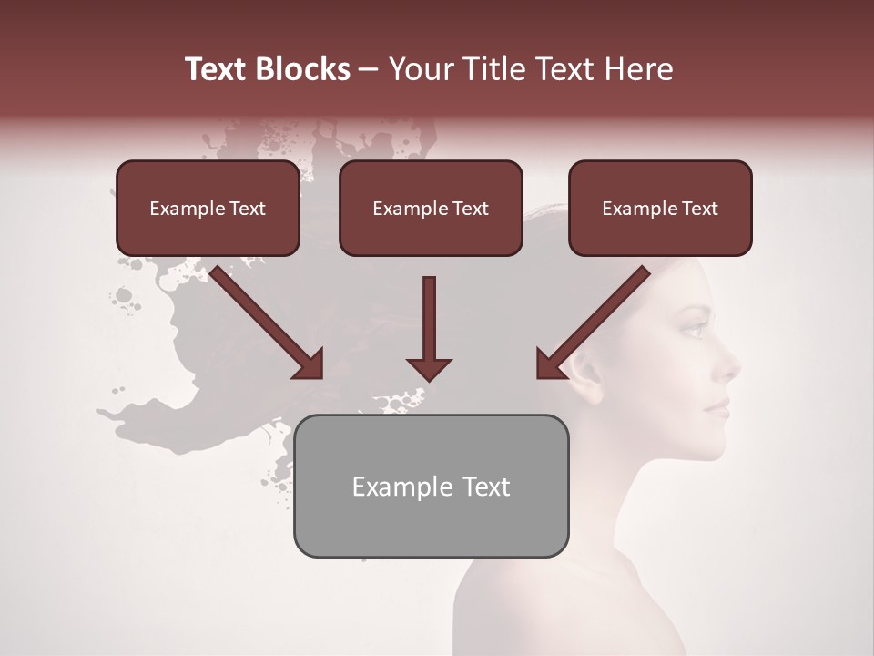 Water Caucasian Liquid PowerPoint Template