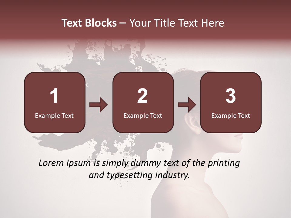 Water Caucasian Liquid PowerPoint Template