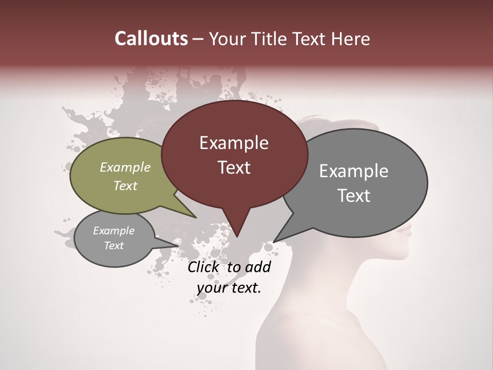 Water Caucasian Liquid PowerPoint Template