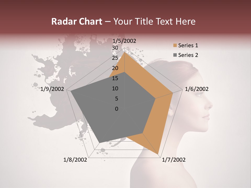Water Caucasian Liquid PowerPoint Template