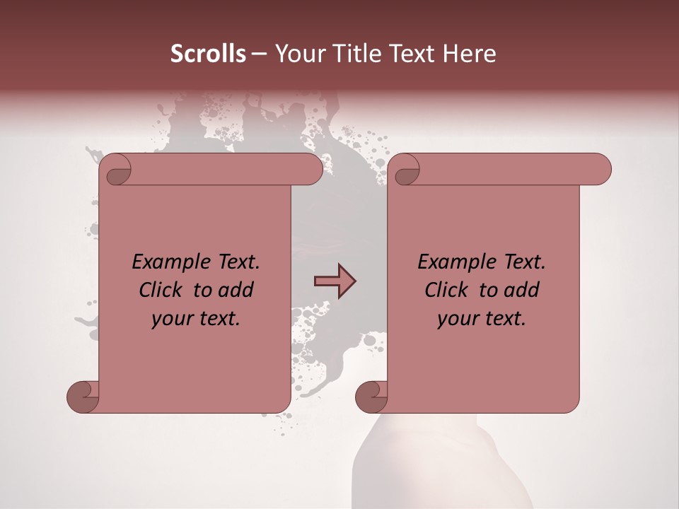 Water Caucasian Liquid PowerPoint Template