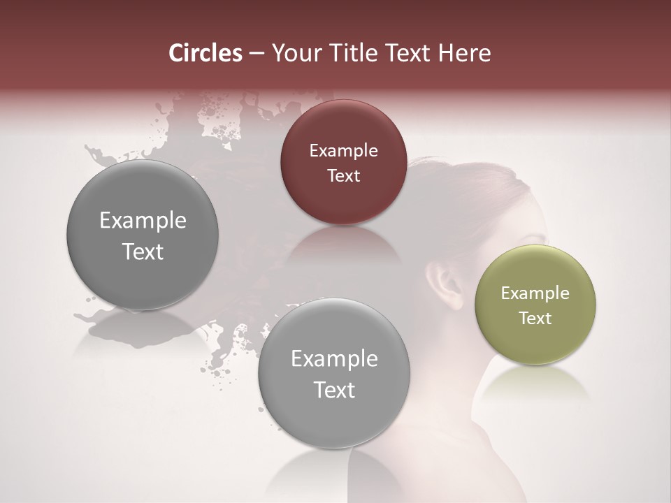 Water Caucasian Liquid PowerPoint Template