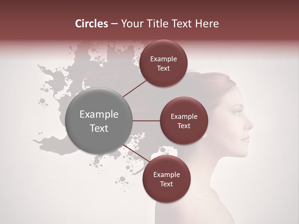 Water Caucasian Liquid PowerPoint Template