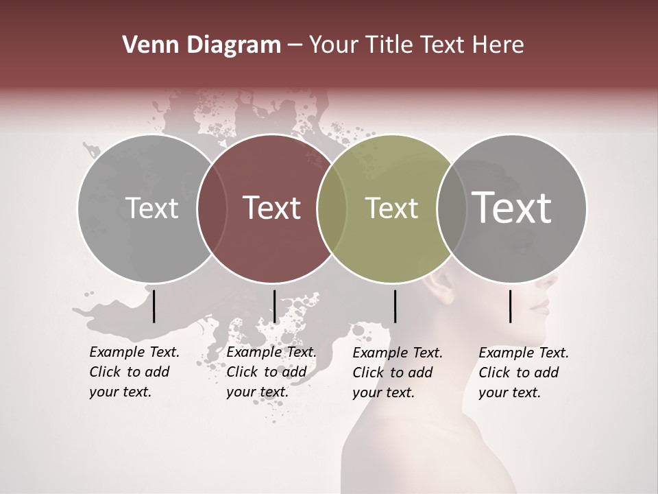 Water Caucasian Liquid PowerPoint Template