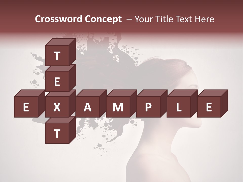 Water Caucasian Liquid PowerPoint Template