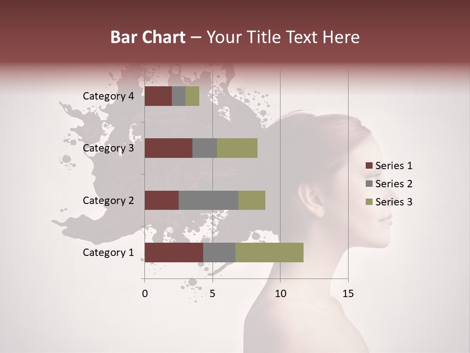 Water Caucasian Liquid PowerPoint Template