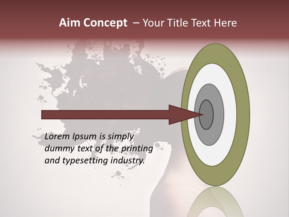 Water Caucasian Liquid PowerPoint Template