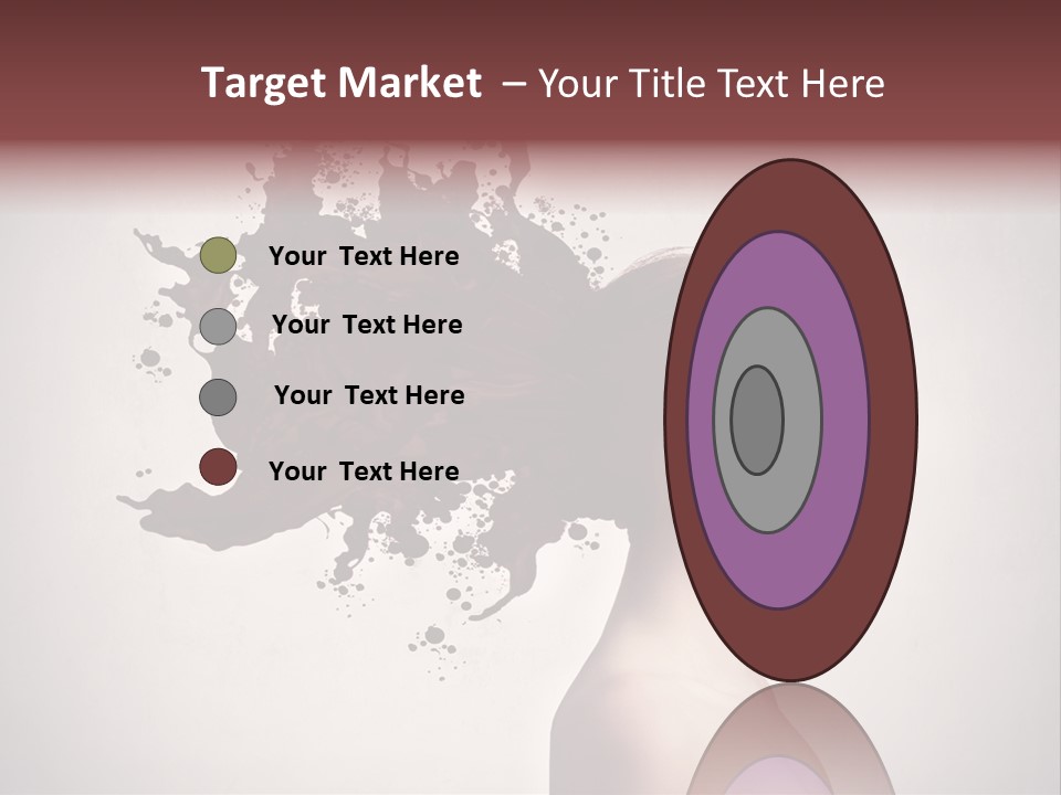 Water Caucasian Liquid PowerPoint Template