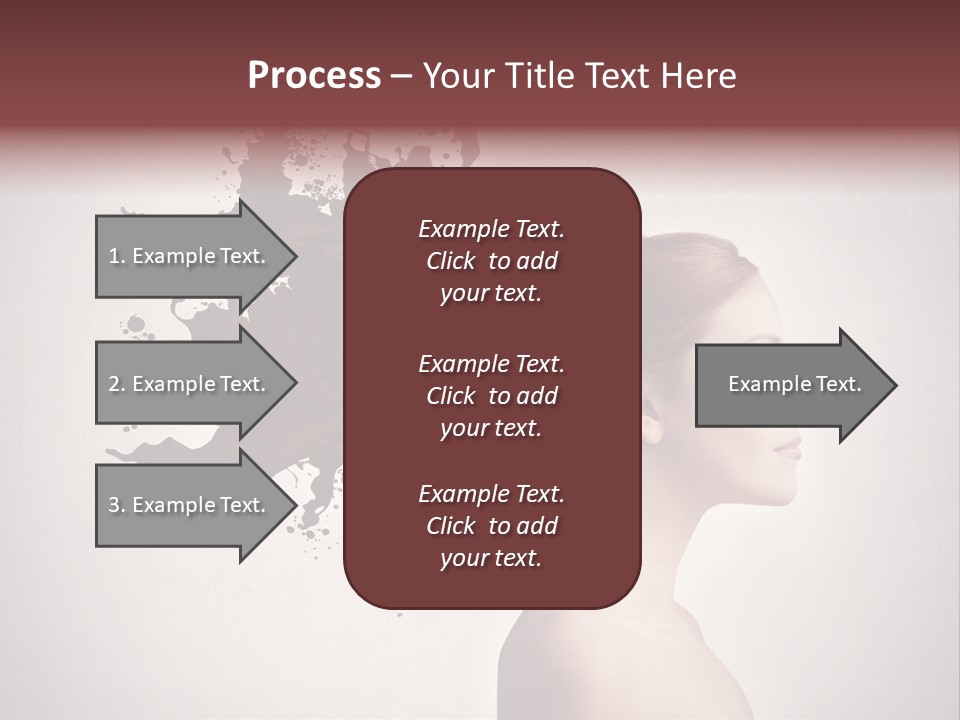 Water Caucasian Liquid PowerPoint Template